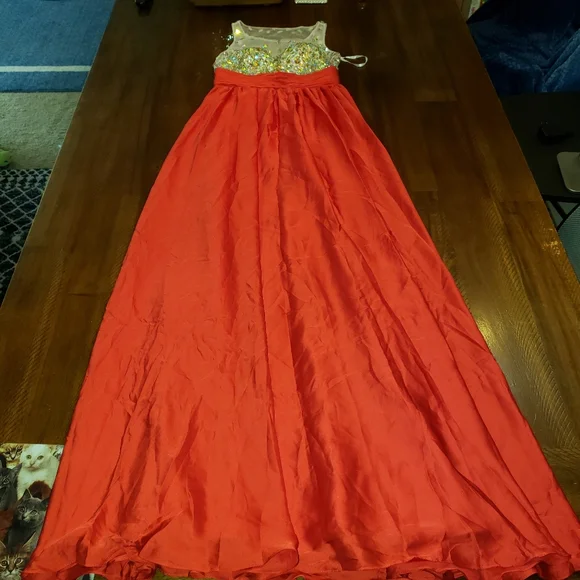 Sparkly Red Women's Dress - Picture 12 of 17